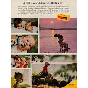 1965 Kodak Film Vintage Print Ad "A Child's World" (L19)